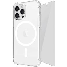 Case & Glass Screen Protector for iPhone 16 Pro Max Clear