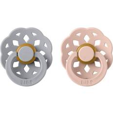 Bibs Boheme Latex Pacifier Size 1 0-6m 2-pack Cloud/Blush