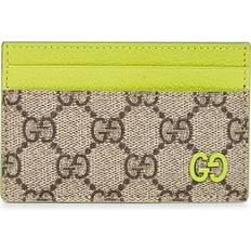 Gucci Card Cases Gucci GG Canvas Card Holder - Brown