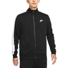 Nike Men's Sportswear Club Fleece Tracksuit Jacket - Black/White