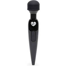 LoveHoney Deluxe Rechargeable Mini Massage Wand Vibrator Black
