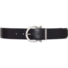 Ferragamo Single Gancini Reversible Belt - Black/Hickory