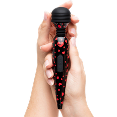 LoveHoney Deluxe Rechargeable Mini Massage Wand Vibrator Red