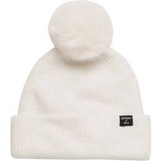 Superdry Heritage Ribbed Beanie - White