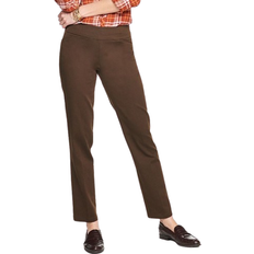 Croft And Barrow Women's Effortless Stretch Pull On Straight Leg Pants - Cocoa