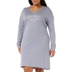 Triumph Night Dress In Long Sleeves - Light Grey Melange