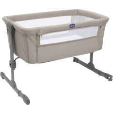 Polyester Bedside cribs Barnrum Chicco Next2Me Essential Crib Beige 57x96.5cm