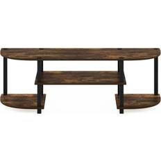Furinno Turn-S-Tube Wide Entertainment Center Amber Pine/Black TV-bänk 120x40cm