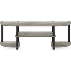Turn-S-Tube Wide Entertainment Center French Oak/Black