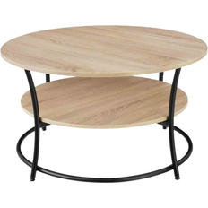 tectake Cromford Light Brown Sofabord 80x80cm