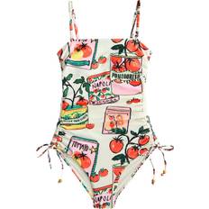 Gul Badedragter NEXT Formgivende Badedragt Tomato Print - Gul/Grøn/Rød/Offwhite