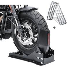 Motorcycle Kickstand Pads on sale ConStands SW13 Motorradwippe Easy Vario Fix Auffahrrampe Alu-V - Schwarz