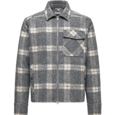 Men Shirts Moncler Long Sleeve Tartan Shirt - Multicolor