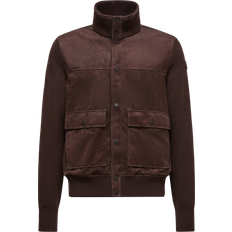 Moncler Koftor Moncler Collection Wool Suede Cardigan - Brown