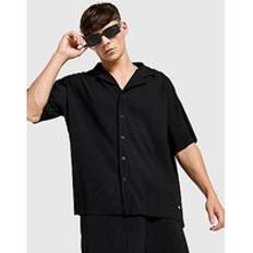 Men Shirts Belier Pleated Shirt - Black