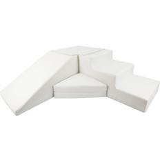 Velinda Soft Foam Play Slide Set White