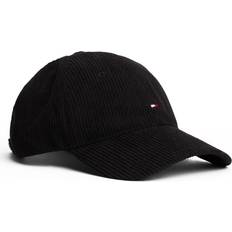 Tommy Hilfiger Breathable Headgear Tommy Hilfiger Flag Logo Cord Cap - Black