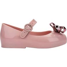Pink Ballerinas Children's Shoes Mini Melissa Sweet Love Buckled Jelly Ballet Flats