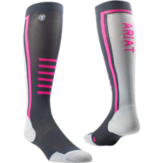 TEK Slimline Performance Socks - Ebony/Knockout Pink