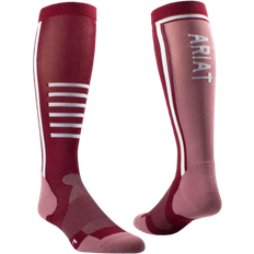 Equestrian Socks Ariat TEK Slimline Performance Socks - Tawny Port/Twilight Mauve