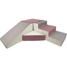 Velinda Soft Foam Play Slide Set White/Grey/Purple