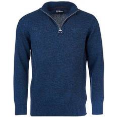 Barbour Essential Lambswool Half Zip Jumper - Navy Mix