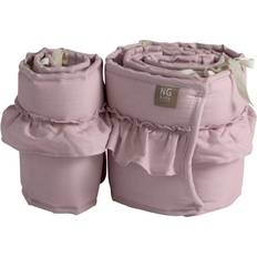 Sengerand bedside Ng Baby Bumper Bedside Crib Mood Ruffles Rose