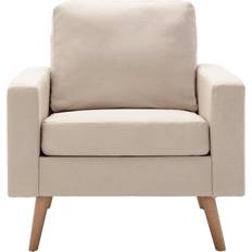 vidaXL 288696 Cream White Fåtölj 80cm