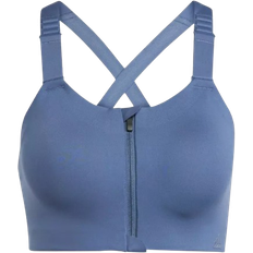 adidas Women Training Tlrd Impact Luxe High Support Zip Bra - Wonste/White