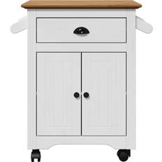 VidaXL Rektangulære Rulleborde vidaXL Bodo White/Brown Rullebord 45x72cm