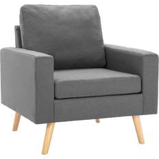 vidaXL 288693 Light Grey Fåtölj 80cm