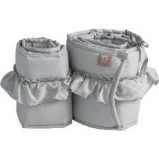 Ng Baby Bumper Bedside Crib Mood Ruffles Light Grey