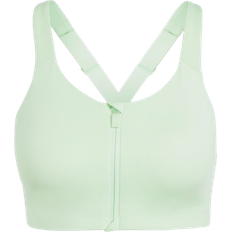 adidas Women Training Tlrd Impact Luxe High Support Zip Bra - Semi Green Spark