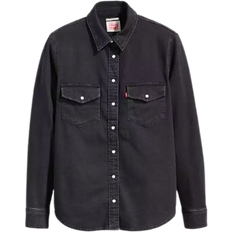 Levis skjorta dam Levi's Iconic Western Denim Shirt - Night Is Black