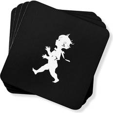 Solstickan Black Coaster 4pcs