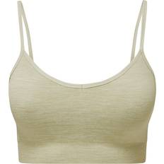 Tridri Women's Recycled Seamless '3D Fit' Multi-Sport Flex Bra - Sage Green Melange