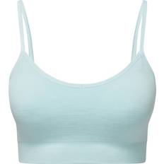 Tridri Women's Recycled Seamless '3D Fit' Multi-Sport Flex Bra - Sky Blue Melange