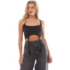 Women Tank Tops Heron Preston Hooks Tank Top - Black