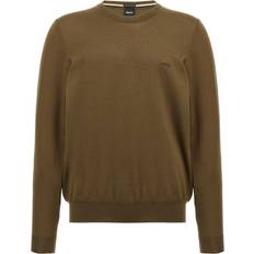 HUGO BOSS Botto with Embroidered Logo Sweater - Open Green