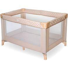 My Babiie Quilted Travel Cot Blush