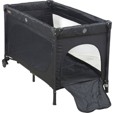 BabyTrold Travel Cot with Opening Black
