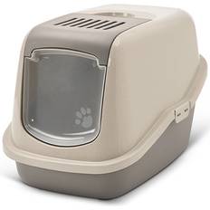 Savic Nestor Cat Litter Box Happy Planet 56x39x38.5cm Warm Grey