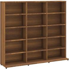 vidaXL CD Cabinet Brown Oak Bokhylla 89.5cm