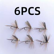 Fiskeutrustning Temu 6 Dry Fly Fishing Bait Simulated Insect
