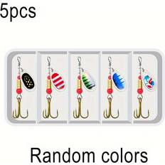 Fiskeutrustning Temu 5pcs Fishing Lure Spinnerbait Kit