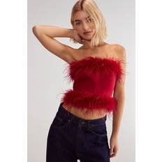 Corsets on sale Nasty Gal Nastygal Red Corset Womens Going Out Tops