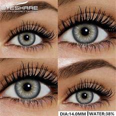 1 Pair Natural Color Lens Eyes Color Cosmetic Contact Lens Blue Green Colored Lenses For Eyes Yearly Beauty Contact Lens ALPS-Balck