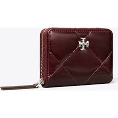 Tory Burch Wallets Tory Burch Kira Diamond Quilt Distressed Small Zip-Around Wallet