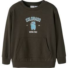 Børnetøj Name It NmmVoder Sweatshirt - Turkish Coffee/Colorado