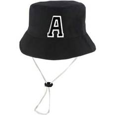 Boys Bucket Hats Children's Clothing Shein Kids 26 Letter Print Sun Hat Windproof Cord